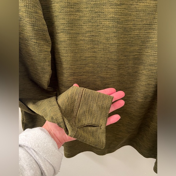 Nike Men’s Breathe Dri-Fit 1/4 Zip Long Sleeve Training Shirt in Green - Sz XL - Picture 7 of 7